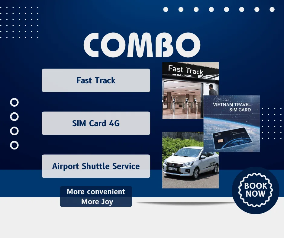 [COMBO] Support Services at Noi Bai Airport (Optional Fast Track Service, 4G SIM Card, 4G SIM Card) I Hanoi